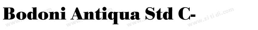 Bodoni Antiqua Std C字体转换